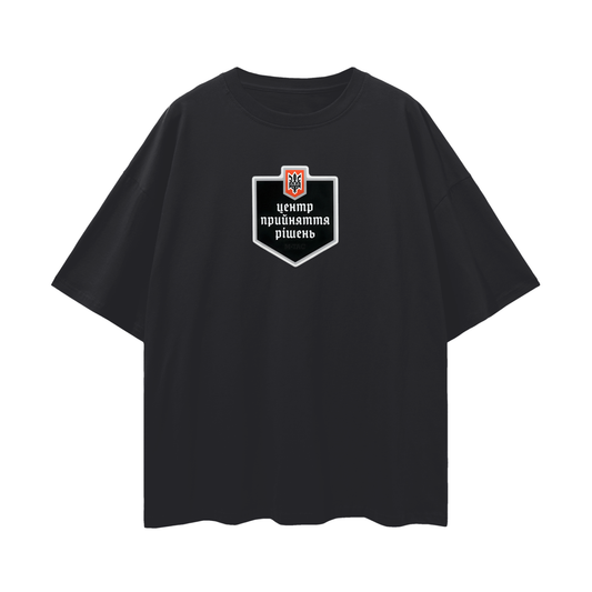 “Центр прінятія рішеній“ Оversize Deep Drop Shoulder Tee - 190 GSM