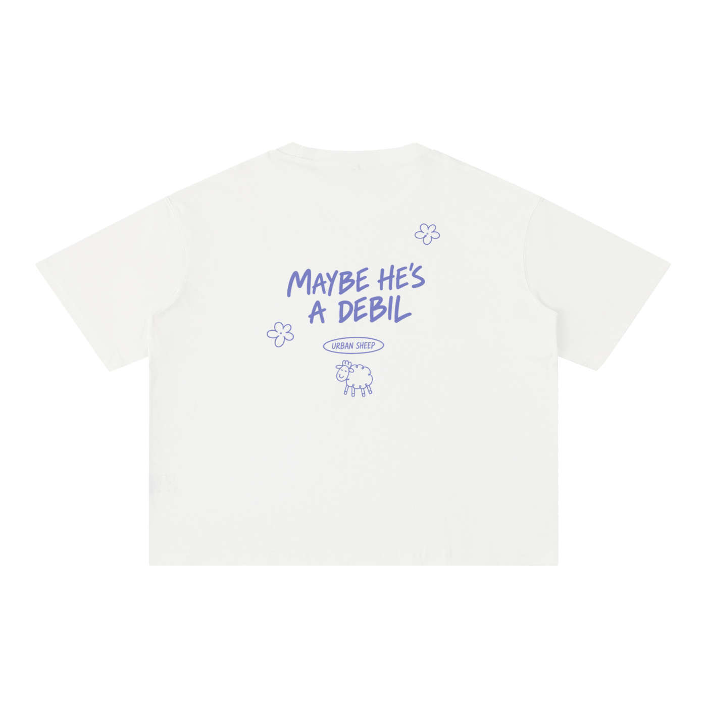"DEBIL" Mineral Wash Boxy Cotton T-Shirt