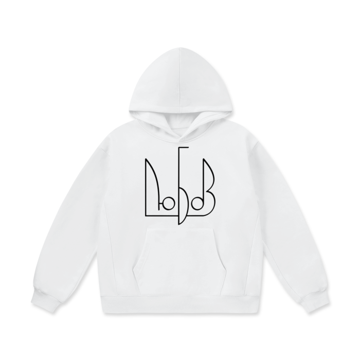 "Любов" Oversize Heavyweight Fleece Hoodie (white)