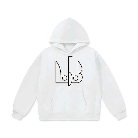 "Любов" Oversize Heavyweight Fleece Hoodie (white)