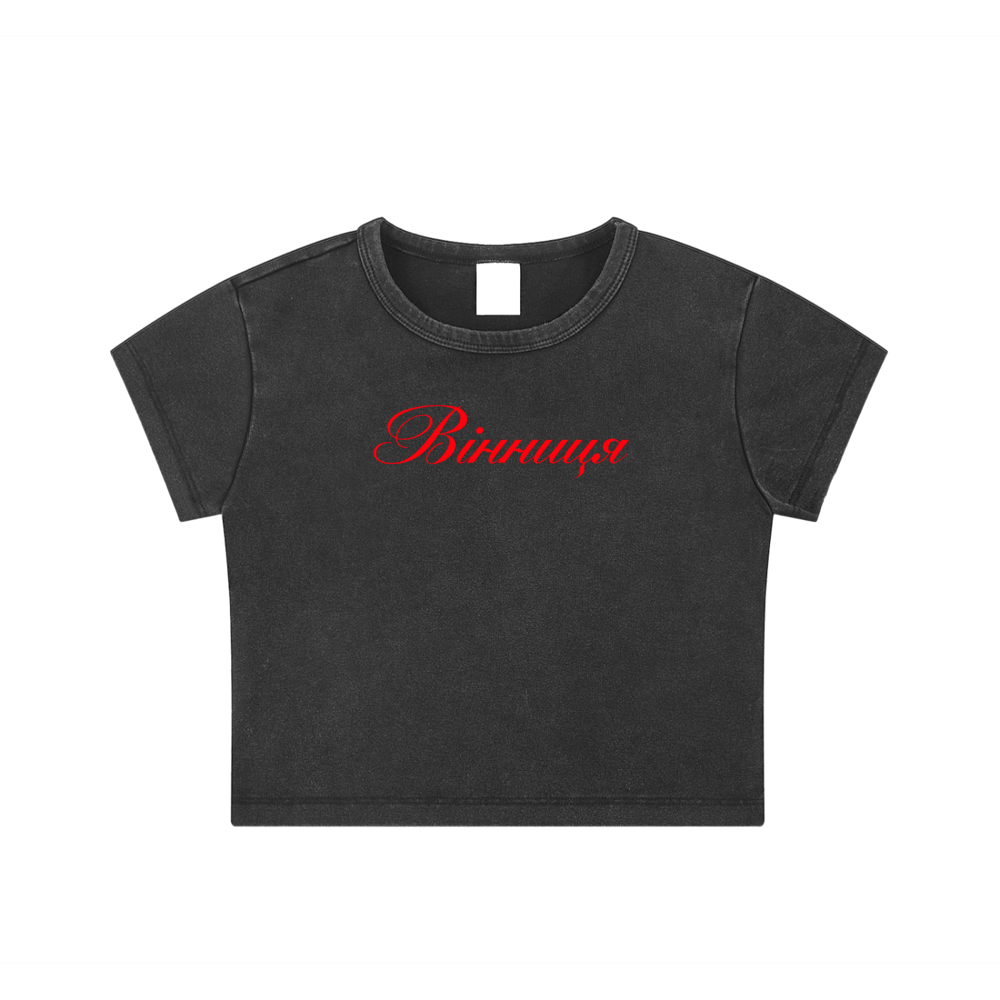"Вінниця" Snow Washed Crop Top